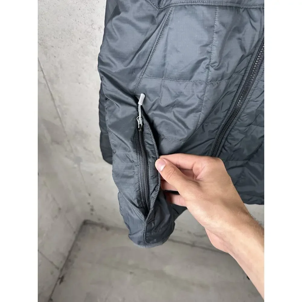The North Face Black Primaloft Quilted Full Zip Insulated Puffer Jacket Mens MED